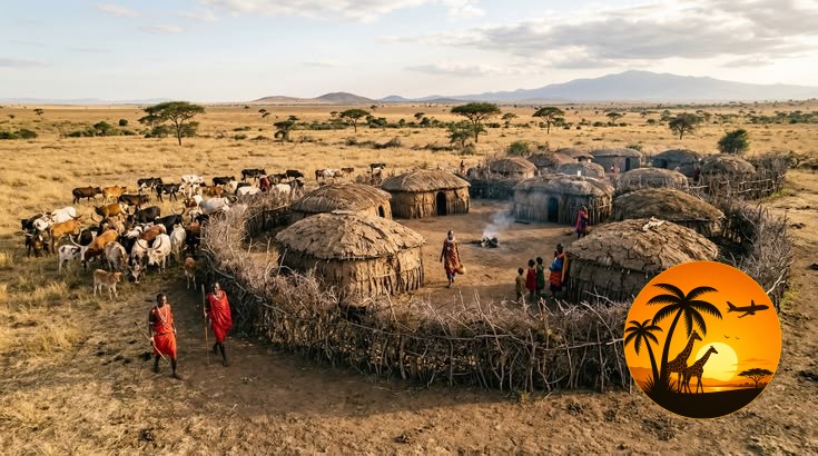 Traditional Maasai Manyattas(homes)