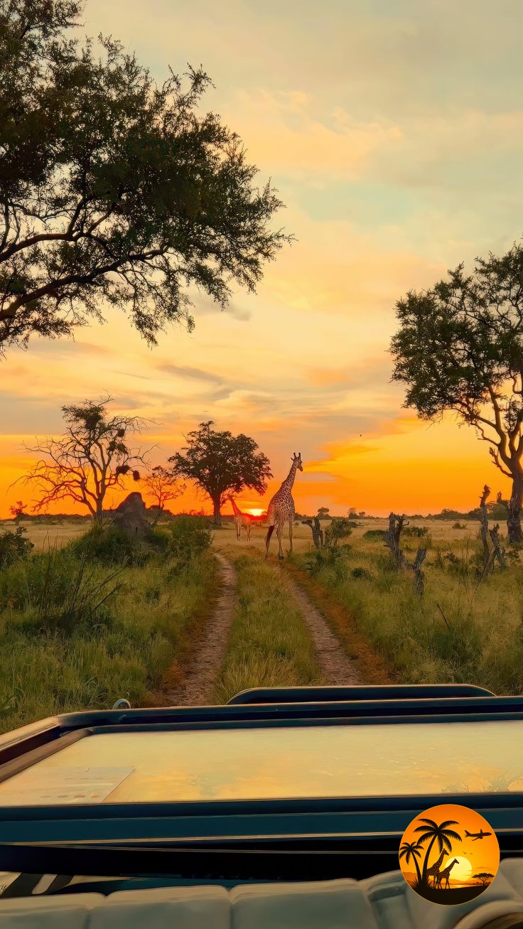 Giraffe at Sunset